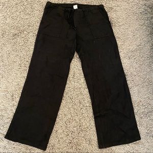 London Jean Linen Black Short Pants